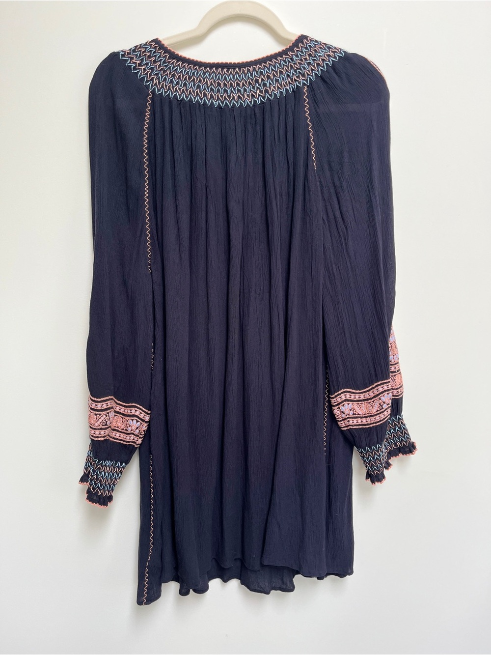 Free People, Wind Willow Embroidered mini dress. Size Medium - Picture 9 of 15